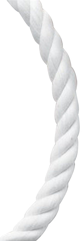 BARON Baron 54021 Rope, 5/8 in Dia, 140 ft L, 1169 lb Working Load, Nylon, White HARDWARE & FARM SUPPLIES BARON