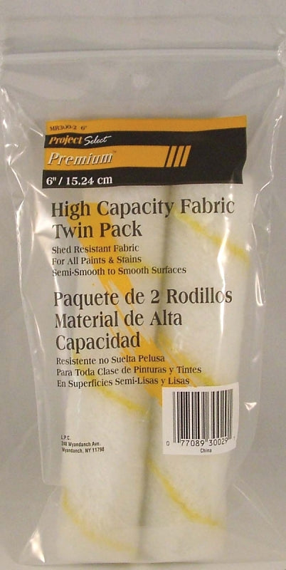 LINZER Linzer MR300-2-6 Roller Cover, 3/8 in Thick Nap, 6 in L, Pro Stripe Woven Cover