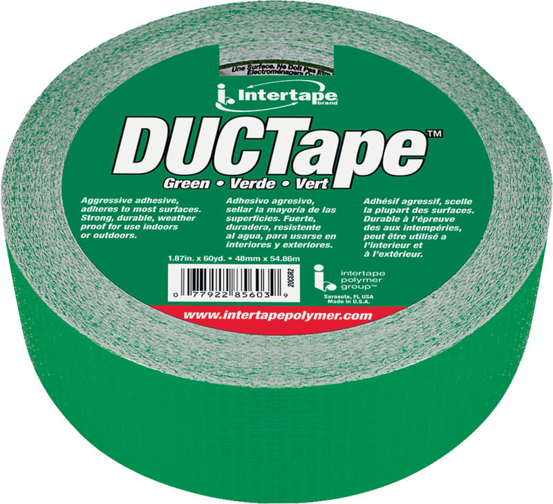 INTERTAPE POLYMER IPG 20C-GR2 Duct Tape, 60 yd L, 1.88 in W, Cloth Backing, Green PAINT INTERTAPE POLYMER   