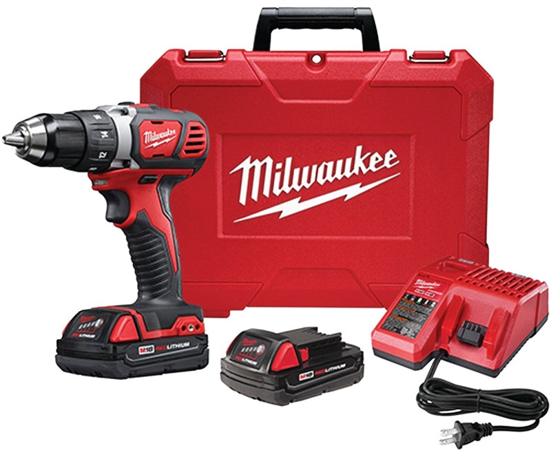 MILWAUKEE Milwaukee 2606-22CT Drill/Driver Kit, Battery Included, 18 V, 1.5, 3 Ah, 1/2 in Chuck, Keyless Chuck TOOLS MILWAUKEE   