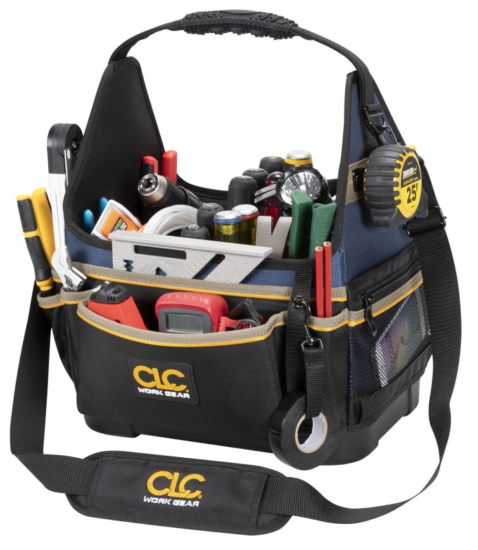 HULTAFORS CLC Tool Works Series PB1531 Molded Base Electrical/HVAC Tool Carrier, 13 in W, 20-Pocket, 1680D Ballistic Polyester TOOLS HULTAFORS