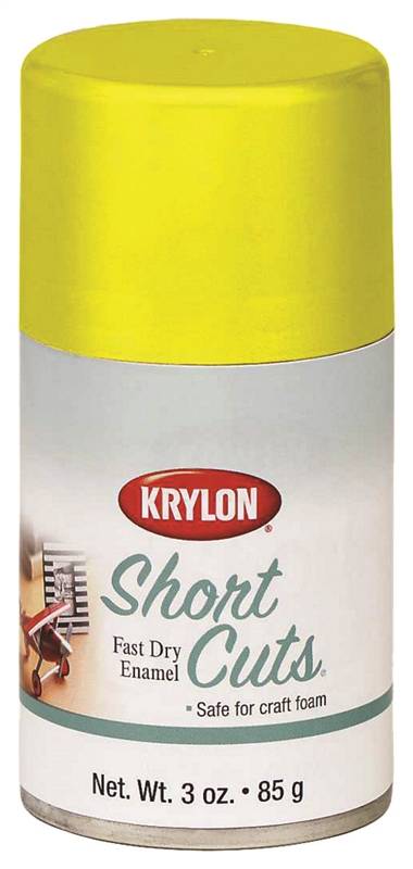 KRYLON Krylon KSCS036 Craft Spray Paint, High-Gloss, Sun Yellow, 3 oz, Can AUTOMOTIVE KRYLON   