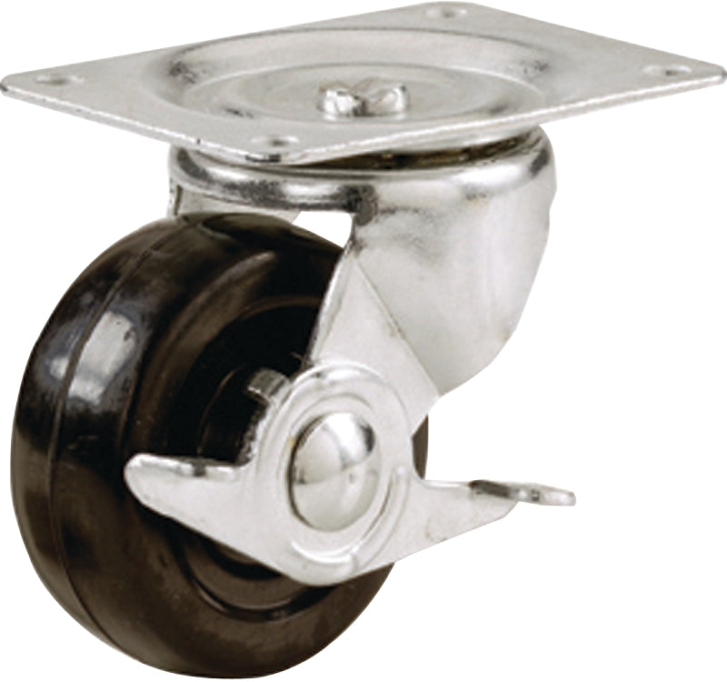 SHEPHERD Shepherd Hardware 9509 Swivel Caster, 1-7/8 x 2-5/8 in Plate, 3 in L x 1.9 in W x 2.5 in H Dimensions, 2 in Dia Wheel HARDWARE & FARM SUPPLIES SHEPHERD