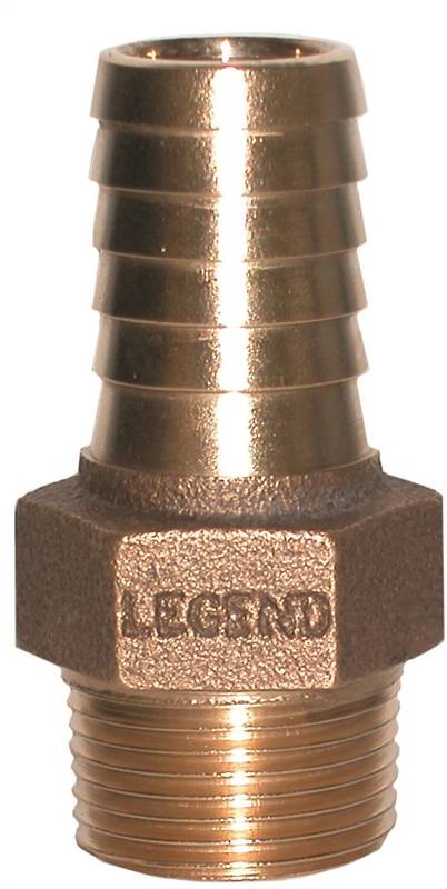 LEGEND VALVE & FITTING Legend 312-004 Adapter, 3/4 in, Insert x MNPT, Bronze LAWN & GARDEN LEGEND VALVE & FITTING   