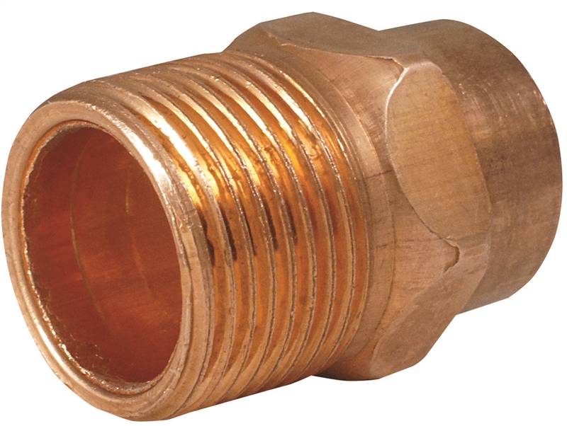 ELKHART PRODUCTS EPC 104 Series 30342 Pipe Adapter, 1 in, Sweat x MNPT, Copper PLUMBING, HEATING & VENTILATION ELKHART PRODUCTS   