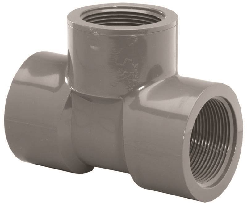 IPEX USA LLC-CANPLAS Lasco 805005BC Pipe Tee, 1/2 in, FIP, PVC, SCH 80 Schedule PLUMBING, HEATING & VENTILATION IPEX USA LLC-CANPLAS