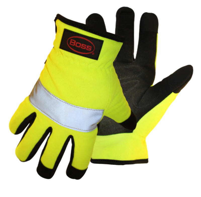 BOSS MFG Boss 991L Mechanic Gloves, L, Open Cuff, Synthetic Leather CLOTHING, FOOTWEAR & SAFETY GEAR BOSS MFG