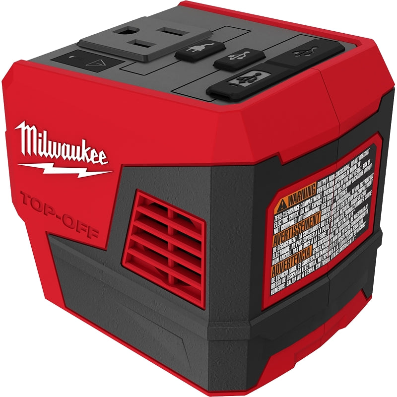 MILWAUKEE Milwaukee M18 TOP-OFF 2846-20 Power Supply, 18 VDC Input, 1.67/2.4/3 A Output, 175 W Nominal Output, 1 -Outlet TOOLS MILWAUKEE   