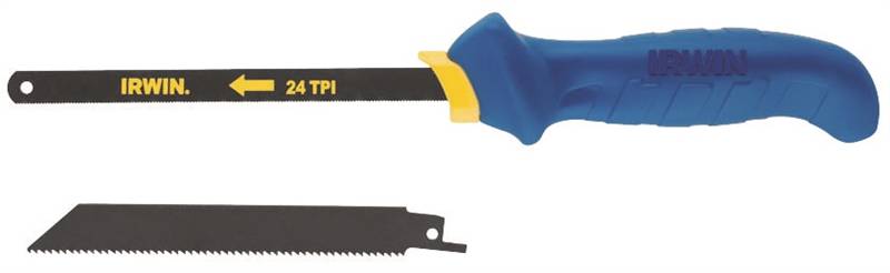 IRWIN Irwin 2015100 Handsaw, 10 in Metal, 5-1/4 in Wood L Blade, 10 Wood, 24 Metal TPI, Ergonomic Handle TOOLS IRWIN