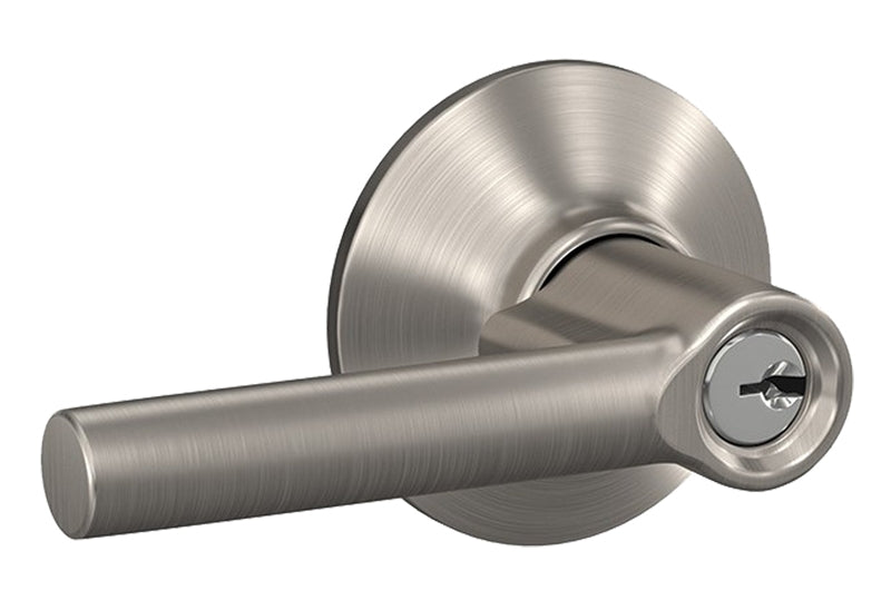 SCHLAGE LOCK Schlage F Series F51VBRW619 Entry Lever, 7/8 in Housing Dia, Mechanical Lock, Satin Nickel, Metal, Residential, 2 Grade HARDWARE & FARM SUPPLIES SCHLAGE LOCK