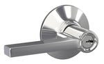 SCHLAGE LOCK Schlage F Series F51AVLAT625 Entry Lever, Mechanical Lock, Bright Chrome, Metal, Residential, 2 Grade HARDWARE & FARM SUPPLIES SCHLAGE LOCK