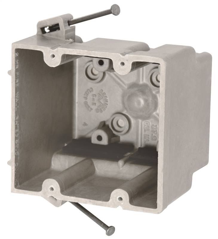 ALLIED MOULDED PRODUCTS fiberglassBOX 2300-NK Electrical Box, 2 -Gang, Fiberglass/Polyester, Beige/Tan, Wall Mounting ELECTRICAL ALLIED MOULDED PRODUCTS