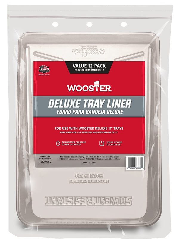 WOOSTER BRUSH Wooster BR496-11 Deluxe Tray Liner, 1 qt, Polypropylene PAINT WOOSTER BRUSH   