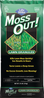 MOSS OUT Moss Out! 100099164 Moss and Algae Killer, Granular, Black/Gray, 20 lb LAWN & GARDEN MOSS OUT
