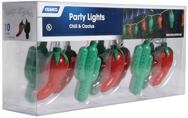 CAMCO Camco USA 42659 Party Light, 120 V, 10-Lamp, Includes: (1) Spare Fuse, (2) Spare Bulbs AUTOMOTIVE CAMCO