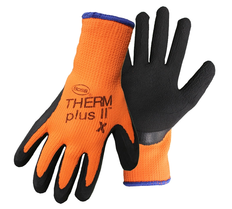 BOSS MFG Boss 7843L Gloves, L, Knit Wrist Cuff, Orange CLOTHING, FOOTWEAR & SAFETY GEAR BOSS MFG