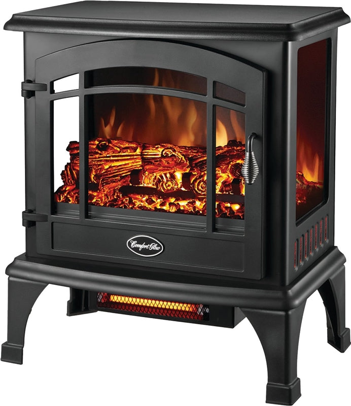 COMFORT GLOW Comfort Glow EQS5140 Electric Stove, 120 V, Thermostat Control, Steel, Black OUTDOOR LIVING & POWER EQUIPMENT COMFORT GLOW