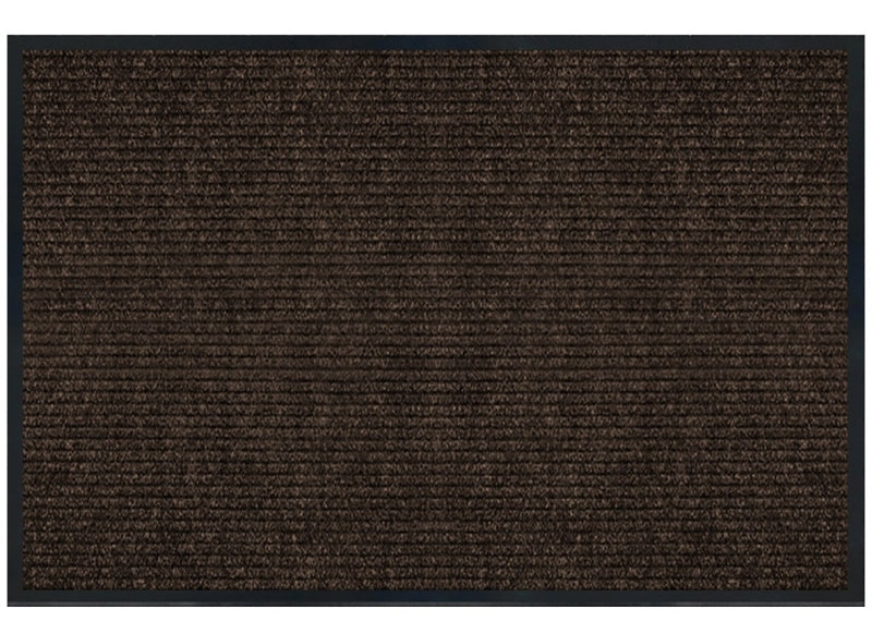 MULTY INDUSTRIES Multy Home 1005740US Floor Mat, 30 in L, 18 in W, Rectangular, Parquet Pattern, PET Surface, Cocoa HOUSEWARES MULTY INDUSTRIES