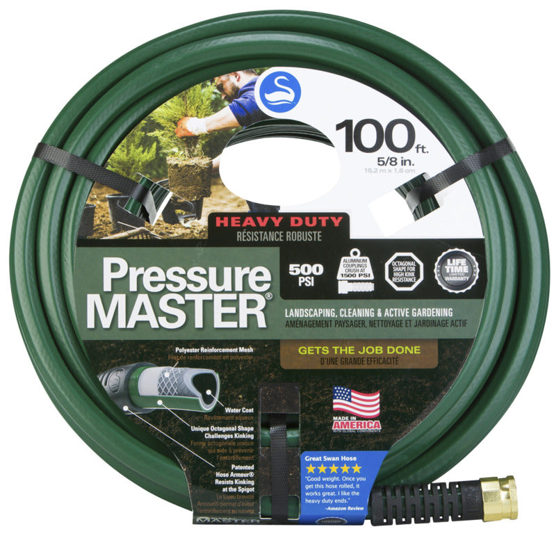 SWAN Swan SN7958100 Garden Hose, 100 ft L, Green
