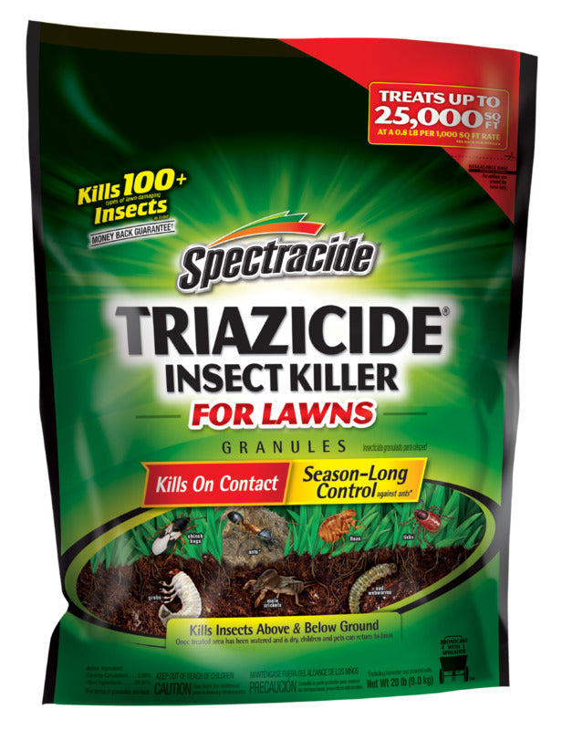SPECTRACIDE Spectracide Triazicide HG-53960 Insect Killer, Solid, 20 lb LAWN & GARDEN SPECTRACIDE