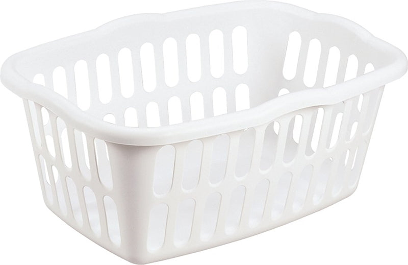 STERILITE Sterilite 12458012 Series Laundry Basket, 1.5 bu Capacity, Plastic, White, 1-Compartment HOUSEWARES STERILITE