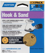 NORTON Norton 49222 Sanding Disc, 5 in Dia, Coated, P100 Grit, Medium, Aluminum Oxide Abrasive PAINT NORTON