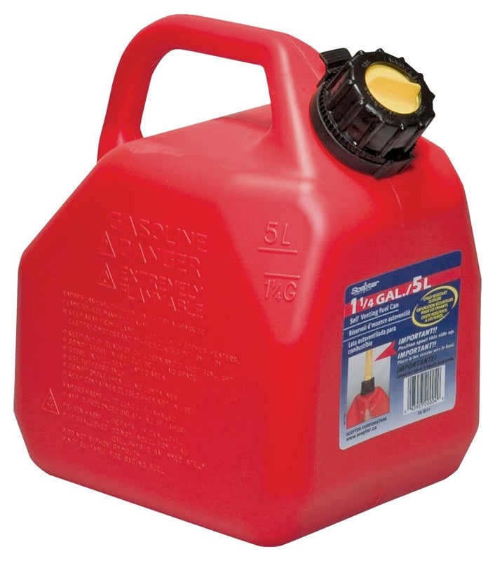 SCEPTER Scepter 07081 Gas Can with CRC, 1.25 gal Capacity, Polyethylene, Red AUTOMOTIVE SCEPTER