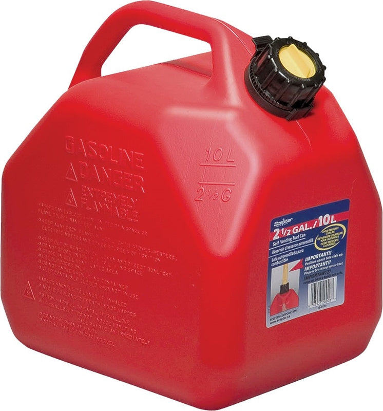 SCEPTER Scepter 07079 Gas Can with CRC, 2.5 gal Capacity, Polyethylene, Red AUTOMOTIVE SCEPTER