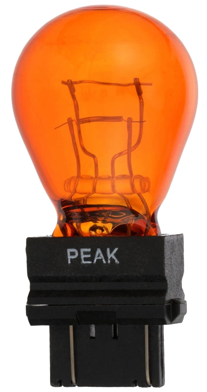 EIKO Peak 3157NALL-BPP Miniature Automotive Bulb, 12.8 V, Incandescent Lamp, Wedge, Amber/Red AUTOMOTIVE EIKO   