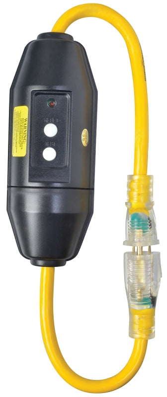 WOODS CCI 2817 Extension Cord, 2 ft Cable, 15 A, 125 V, Yellow ELECTRICAL WOODS