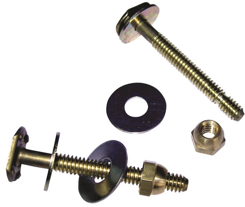 HERCULES Hercules 90104 Toilet Closet Bolt, 1/4 in Dia x 2-1/4 in L Dimensions, Brass PLUMBING, HEATING & VENTILATION HERCULES