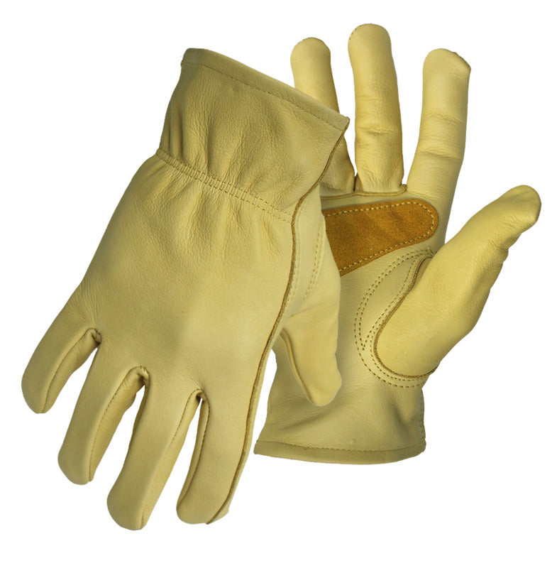 BOSS MFG Boss 60393X Gloves with Palm Patch, 3XL, Keystone Thumb, Elastic Cuff, Cowhide Leather, Tan CLOTHING, FOOTWEAR & SAFETY GEAR BOSS MFG