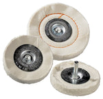 DICO PRODUCTS Dico 527-41-4M Buffing Wheel, 4 in Dia, 1/2 in Thick, Cotton AUTOMOTIVE DICO PRODUCTS