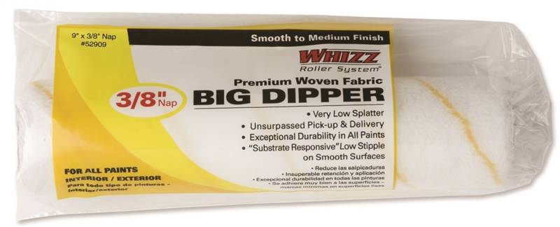 WHIZZ Whizz 52909 Roller Cover, 3/8 in Thick Nap, 9 in L, Polyamide Cover PAINT WHIZZ   