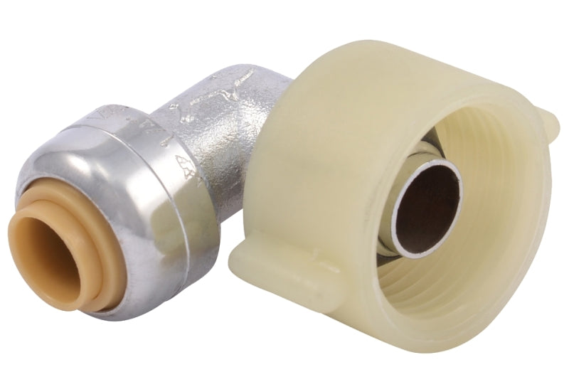 SHARKBITE SharkBite U3537LFA Connector Pipe Elbow, 1/4 x 7/8 in, 90 deg Angle, Brass, 200 psi Pressure PLUMBING, HEATING & VENTILATION SHARKBITE