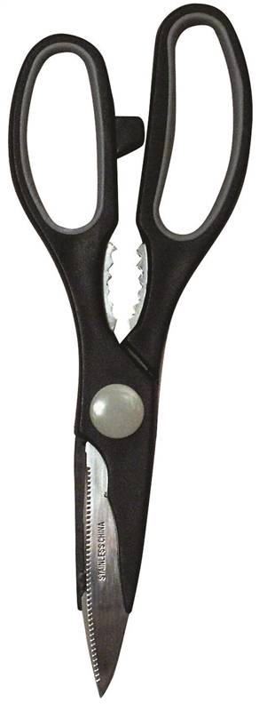 CHEF CRAFT Chef Craft 21000 Kitchen Shears, Stainless Steel Blade, Plastic Handle, 8 in OAL, Sharp Blade, Dishwasher Safe: Yes HOUSEWARES CHEF CRAFT