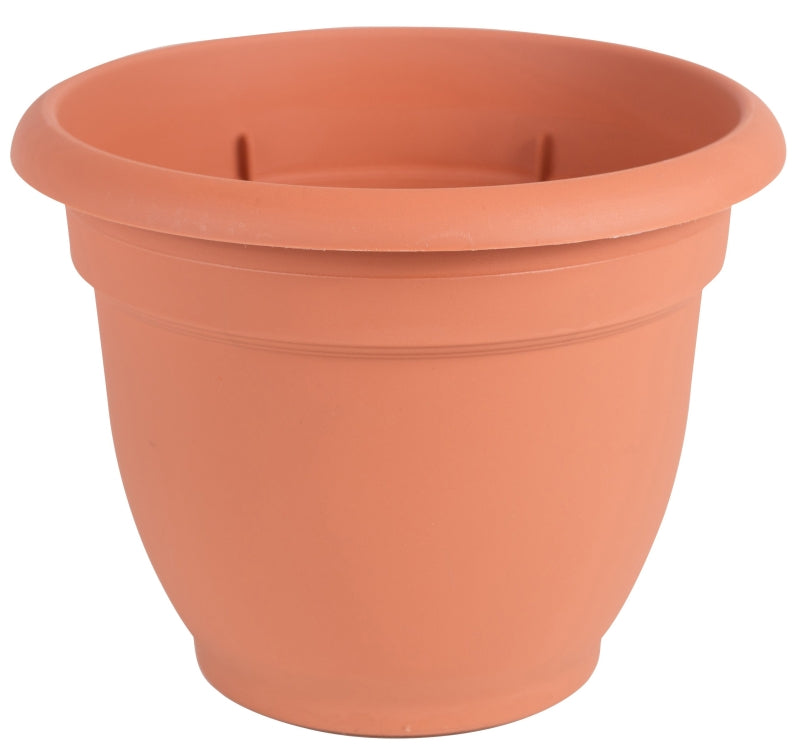 BLOEM Bloem 20-56116 Planter, 16 in Dia, 13-3/4 in H, 17-3/4 in W, Round, Plastic, Terra Cotta LAWN & GARDEN BLOEM