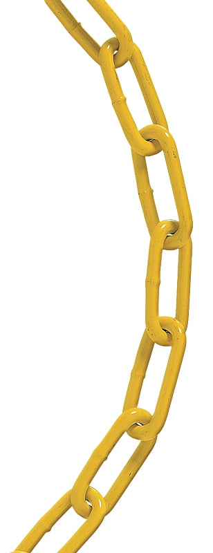 BARON Baron 5454 Straight Link Chain, #2/0, 100 ft L, 520 lb Working Load, Powder-Coated/Yellow Chromate