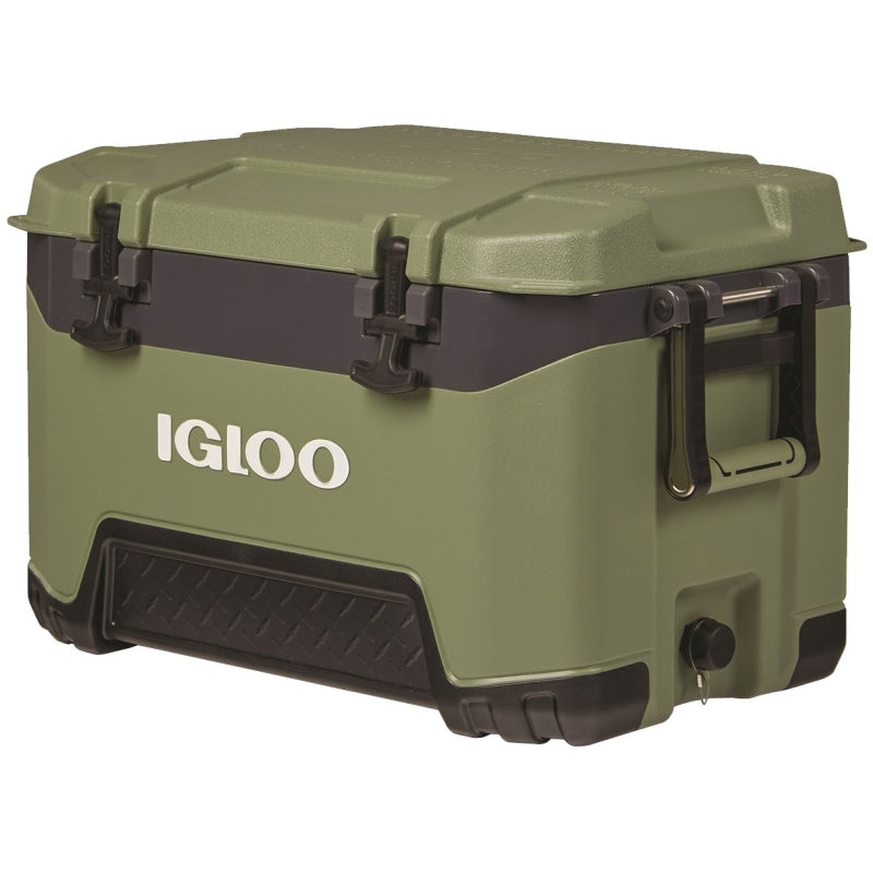 IGLOO Igloo BMX 00050540 Cooler, 83 Can Cooler, Plastic/Rubber/Stainless Steel, Oil Green, 5 days Ice Retention OUTDOOR LIVING & POWER EQUIPMENT IGLOO