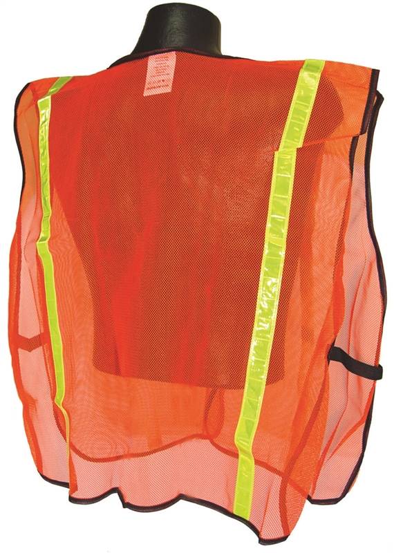 RADIANS Radians SVO1 Non-Rated Safety Vest, XL, Polyester, Green/Orange/Silver, Hook-and-Loop CLOTHING, FOOTWEAR & SAFETY GEAR RADIANS