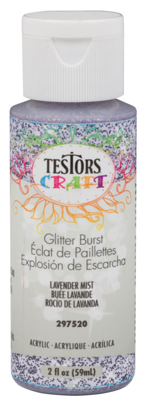 TESTORS Testors 297520 Craft Paint, Glitter, Lavender Mist, 2 oz, Bottle PAINT TESTORS   