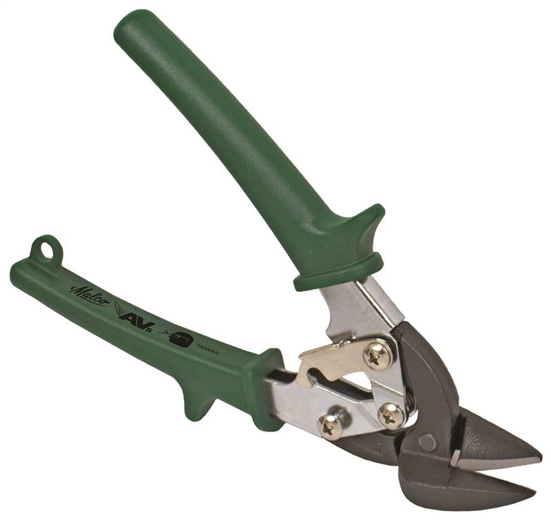 MALCO PRODUCTS Malco AVsMini Series AVM7 EV Aviation Snip, Right Cut, Spring-Loaded Handle, Green Handle TOOLS MALCO PRODUCTS