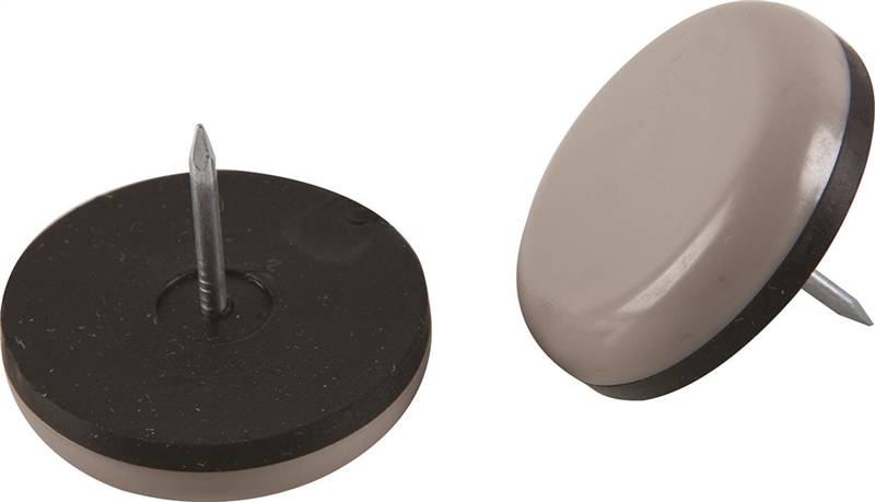 SHEPHERD Shepherd Hardware 9249 Furniture Pad, Round, 1-1/4 in Dimensions, Polyethylene, Black/Tan, 4/PK HARDWARE & FARM SUPPLIES SHEPHERD