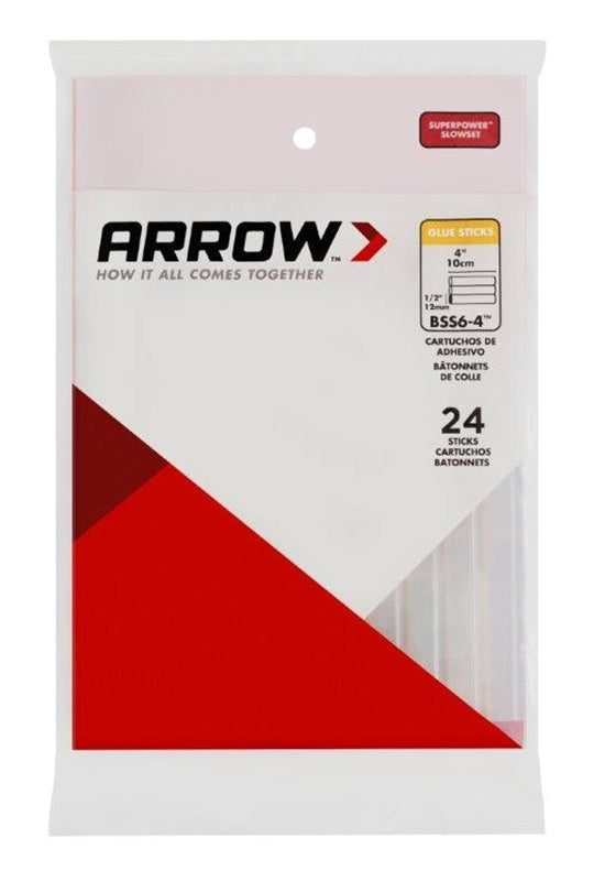 ARROW Arrow BSS6-4 Glue Stick, Clear TOOLS ARROW