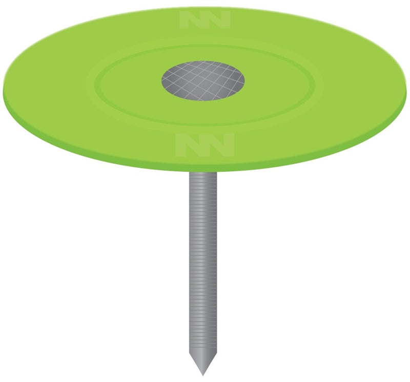 STINGER Stinger 135131 Cap Nail, 2 in L, Flat Head, 12 ga, Plastic/Steel, 2000/PAIL