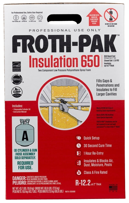 FROTH-PAK DuPont Froth-Pak 12031896 Foam Insulation Kit, 118.8 lb PAINT FROTH-PAK