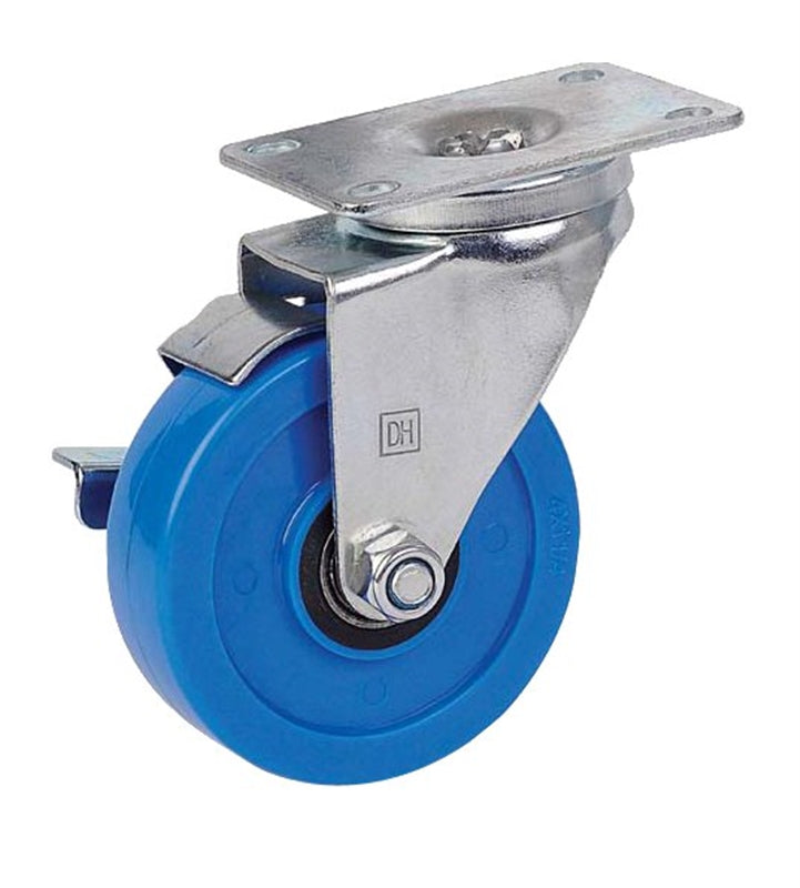 DH CASTERS Dh Casters C-LM4P1PUSB Swivel Caster, 2-3/8 x 3-5/8 in Plate, 5-1/8 in H Dimensions, 1-1/4 in W Wheel HARDWARE & FARM SUPPLIES DH CASTERS