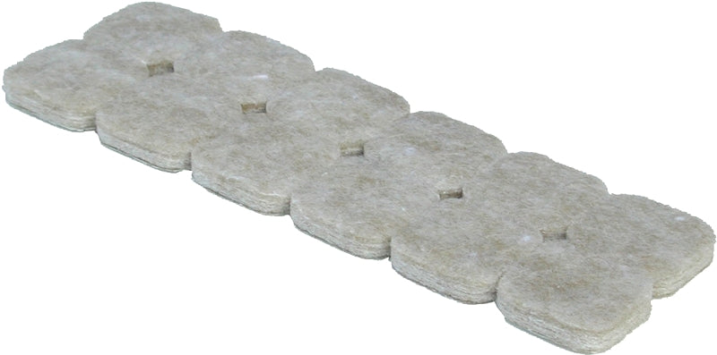 SHEPHERD Shepherd Hardware 9815 Furniture Pad, Felt Cloth, Beige, 1 in L, 1 in W, 3/16 in Thick, Square HARDWARE & FARM SUPPLIES SHEPHERD