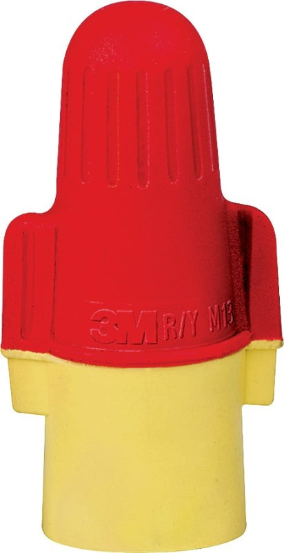 3M 3M Performance Plus R/Y+ Wire Connector, 22 to 8 AWG Wire, Steel Contact, Red/Yellow