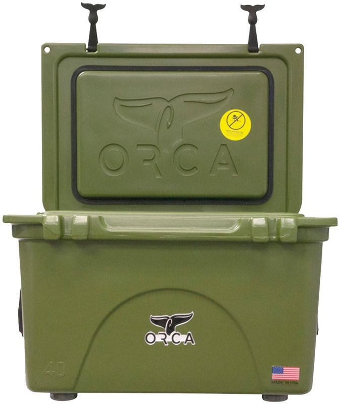 ORCA Orca ORCG040 Cooler, 40 qt Cooler, Green, Up to 10 days Ice Retention OUTDOOR LIVING & POWER EQUIPMENT ORCA